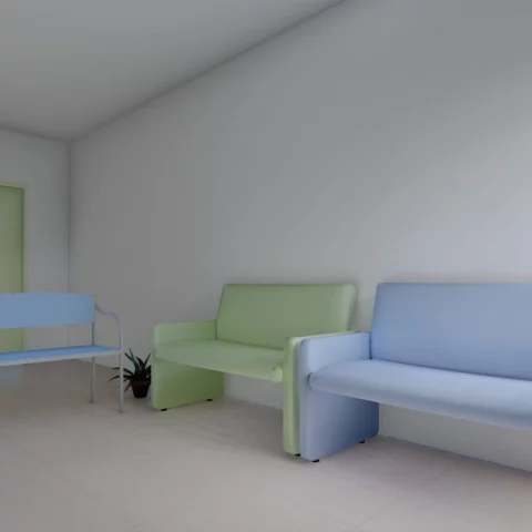 Realizzazione Deus Design di area assistenziale con mobili su misura